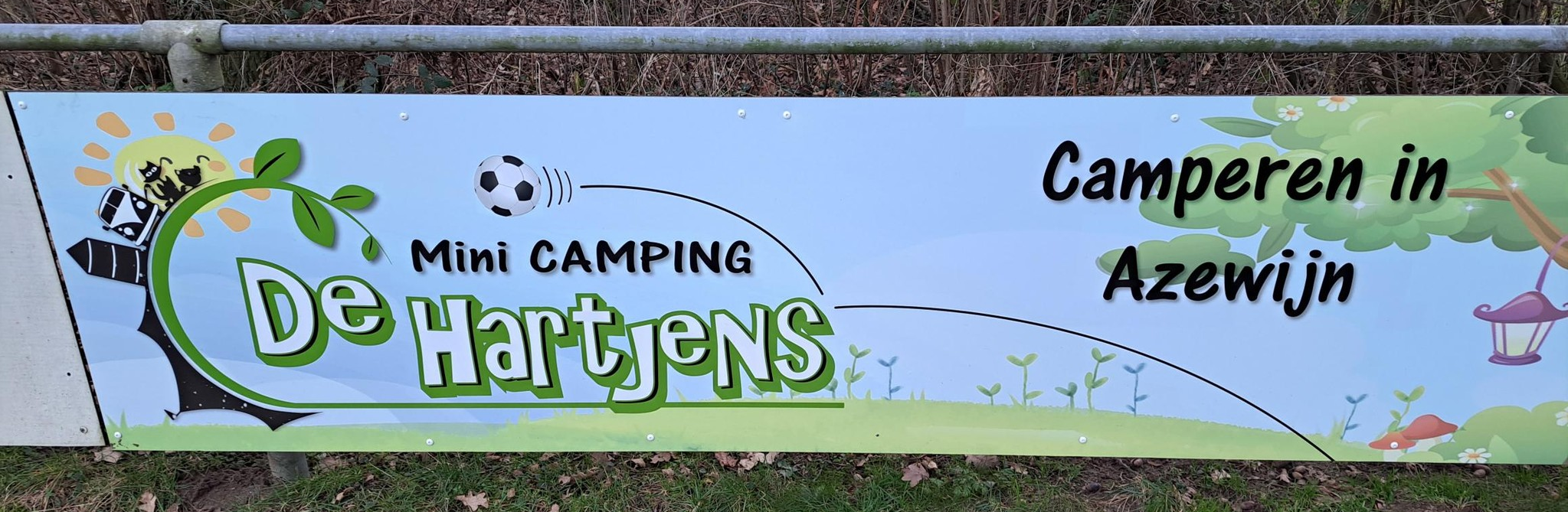 Reclamebord - Mini camping De Hartjens